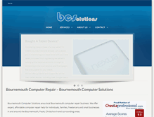 Tablet Screenshot of bournemouthcomputersolutions.co.uk